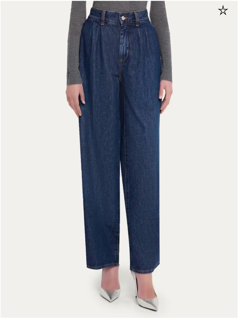 Frame the tapered trouser denim in Dark Blue Sz 31